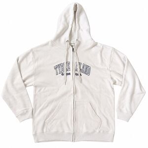 Pacific & Co Tybee Island Georgia Hoodie Men's Large White Full Zip Embroidered